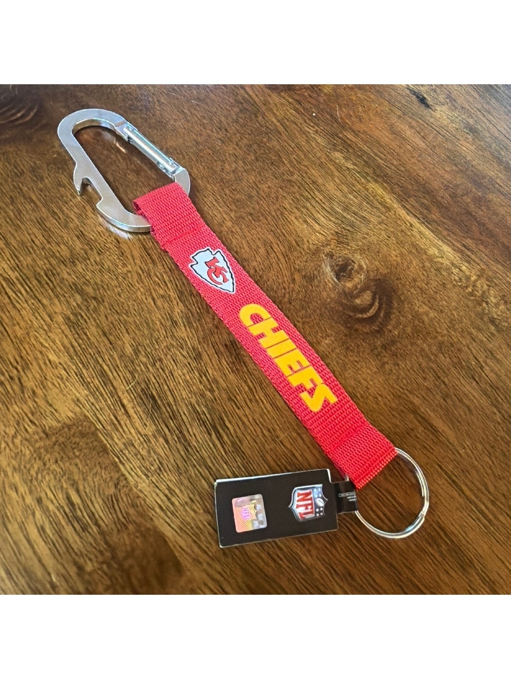 Kansas City Chiefs NFL Bottle Opener Keychain NWT
